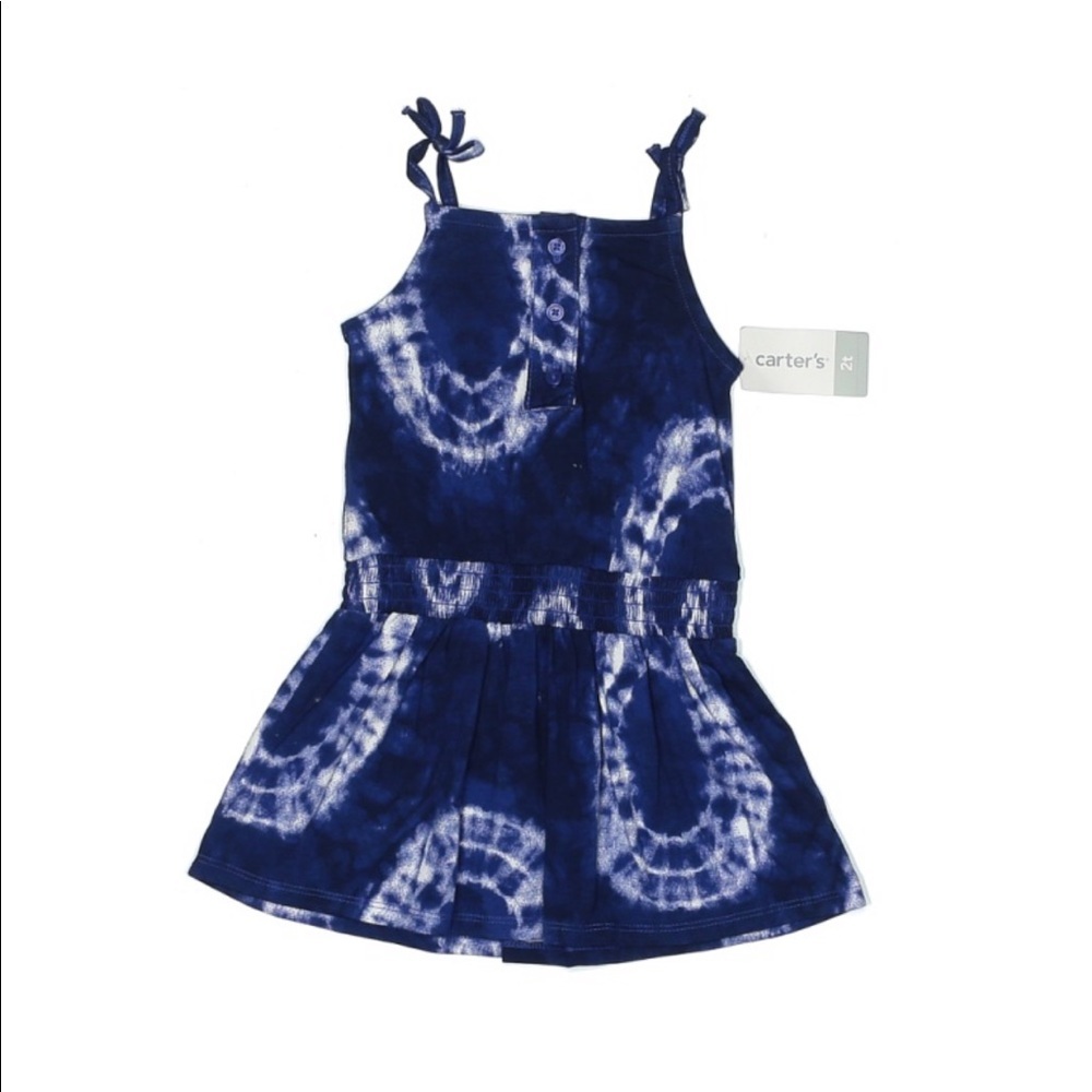 Tie dye Carter’s Smocked Dress Size 2T NEW Summer Spring Colorful Boho